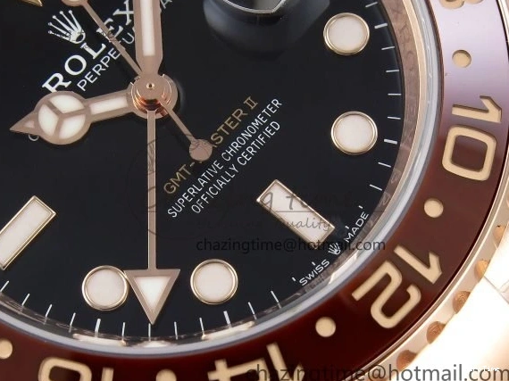 MiroTime 0312 GMT-Master II 126715 CHNR ARF 1:1 Best Edition Black Dial on RG Bracelet VR3285 CHS FastDry 1660